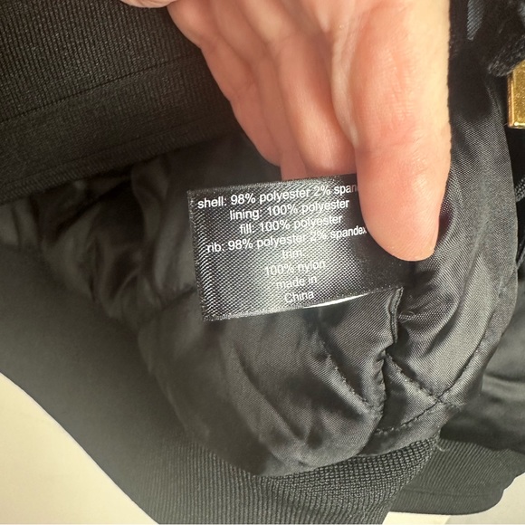 Lane Bryant Black Satin Bomber Jacket W/Velvet Lace Up Front Detail Size 18/20 - Picture 11 of 15